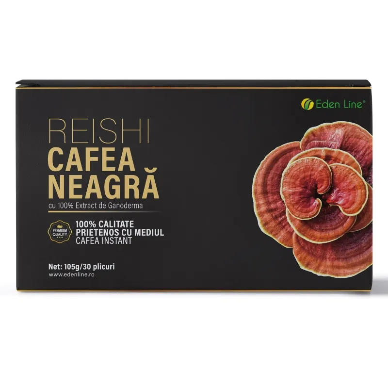 Cafea neagra cu Ganoderma 1