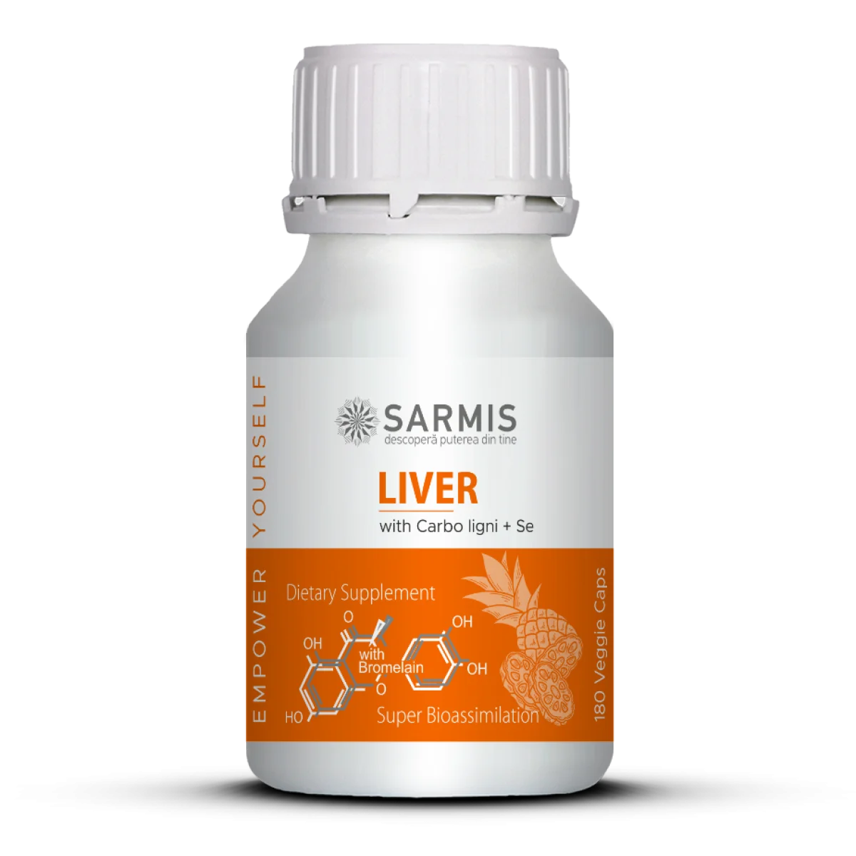Liver with Bromelain - 180 cps veg 33