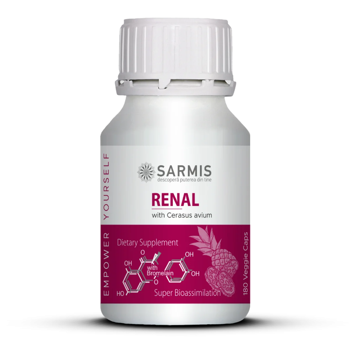 Renal with Bromelain - 180 cps veg 2 Renal with Bromelain - 180 cps veg 1
