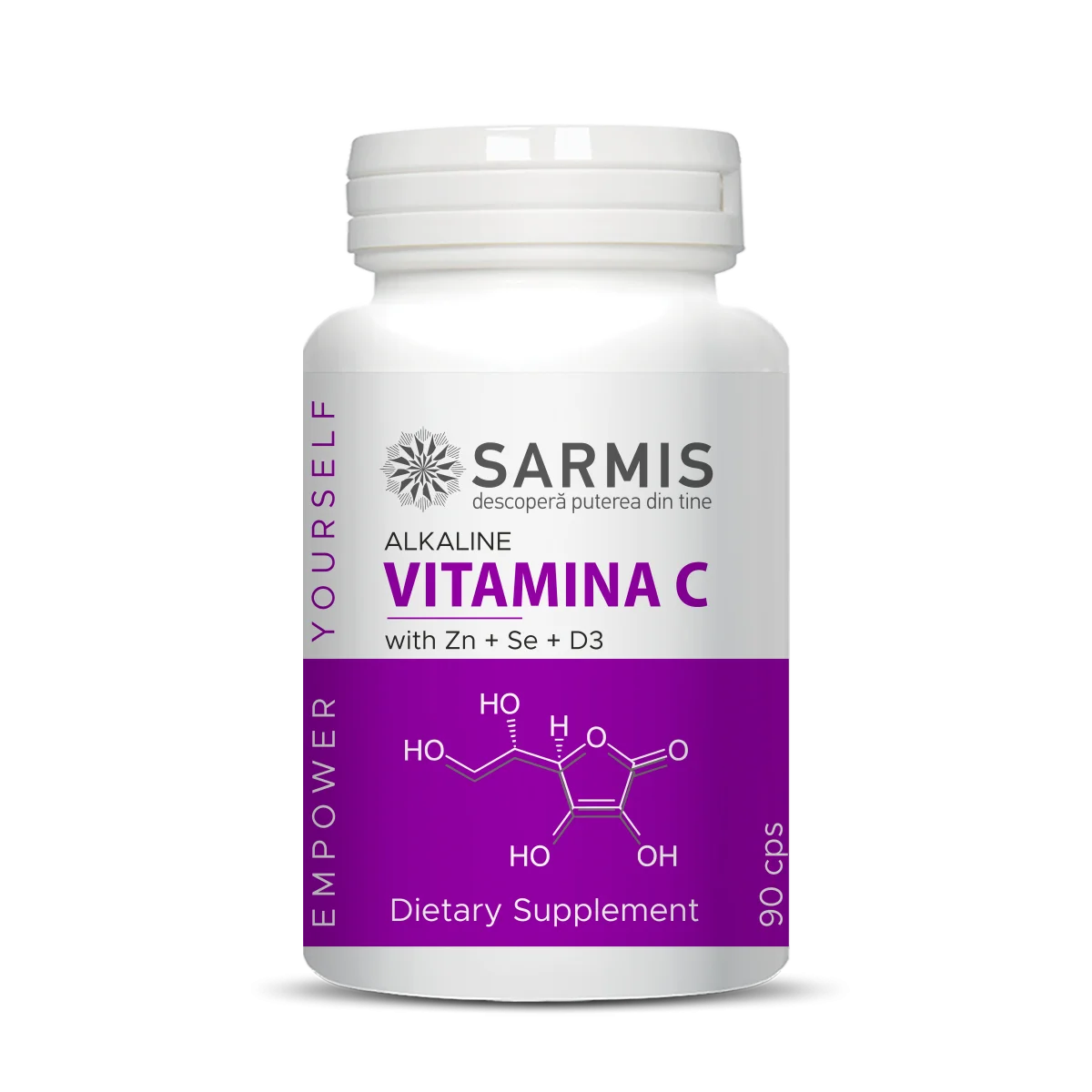 Vitamin C Alkaline with Se+D3+Zn - 90 cps 5